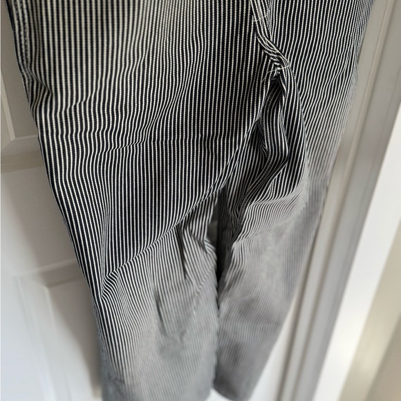 Brand New Dickies Black/White Striped Bib Overalls, 32X30 - Picture 4 of 10